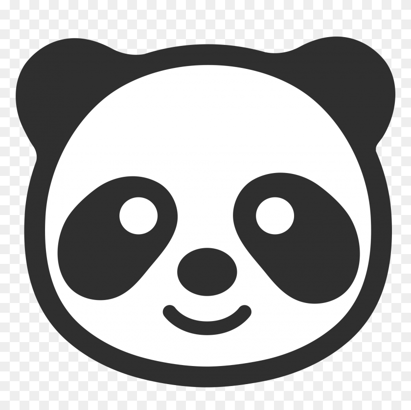 2000x2000 Png Panda Прозрачные Изображения Панды - Лицо Панды Png