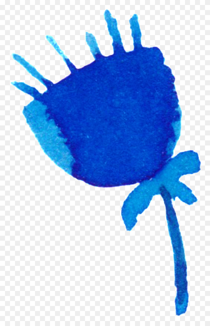 1024x1628 Png Png - Acuarela Azul Png