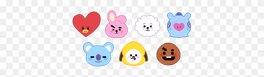 384x185 Png Png Image - Bt21 PNG