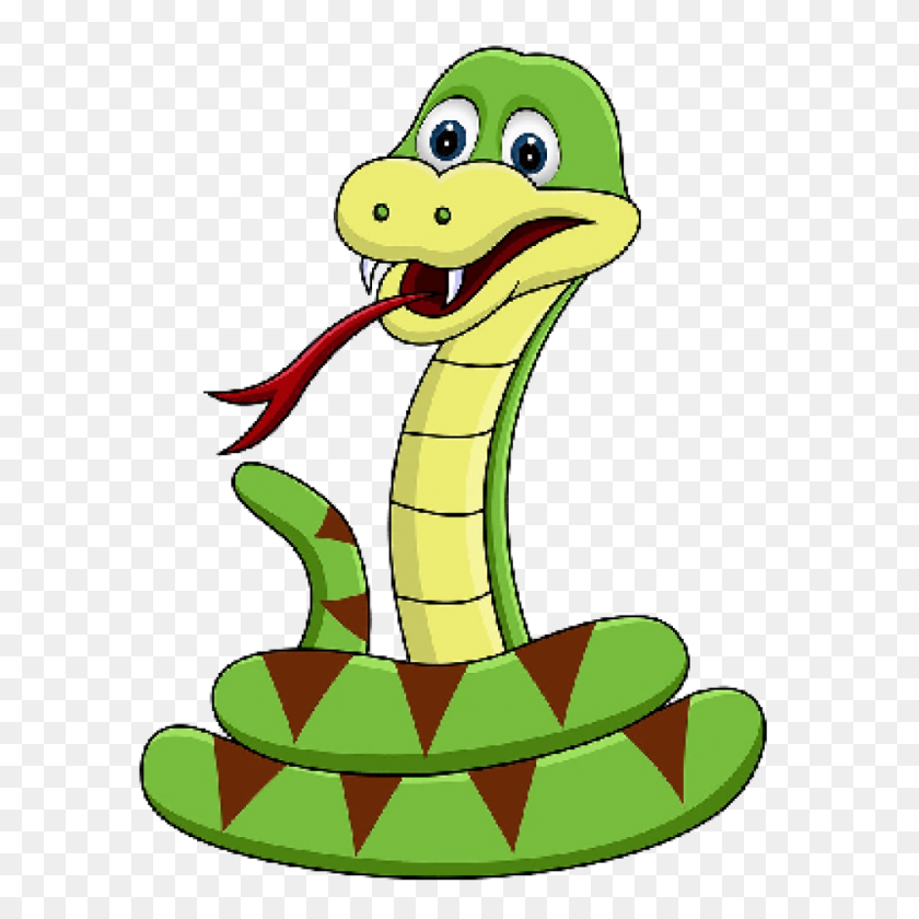 1024x1024 Png Snake Clipart Cartoon Anaconda Pretty - Rattlesnake PNG