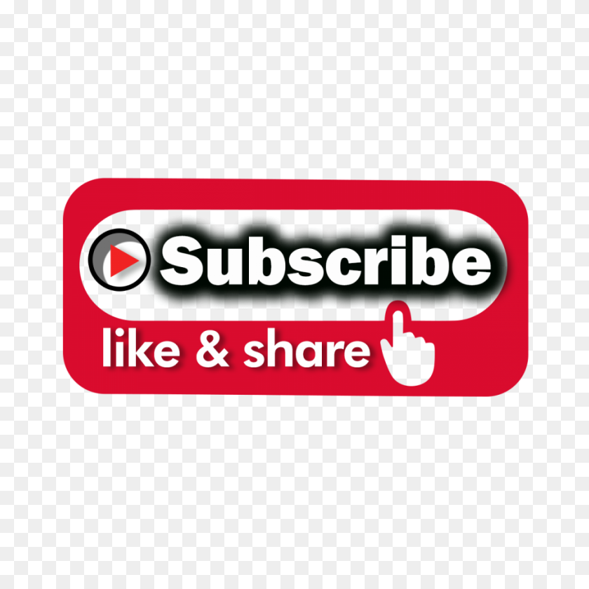 900x900 Png Subscribe Button Transparent Background Image Download Png - Share Button PNG
