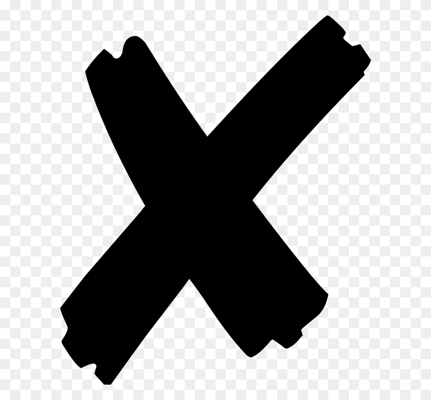 606x720 Png Wrong Cross Transparent Wrong Cross Images - White X PNG