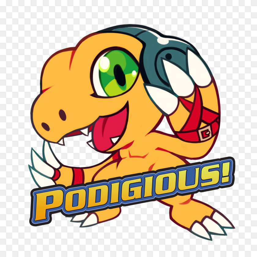 1400x1400 Podigious! A Digimon Podcast - Digimon PNG