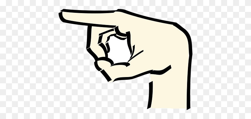 448x340 Point, Pointing, Finger, Hand, Direction - Finger Point PNG