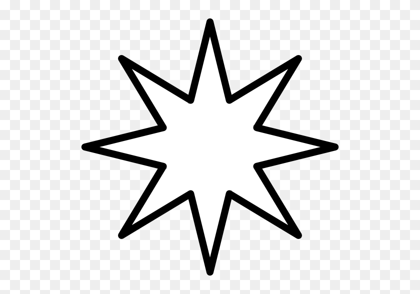 528x528 Point Star Black - Void Clipart