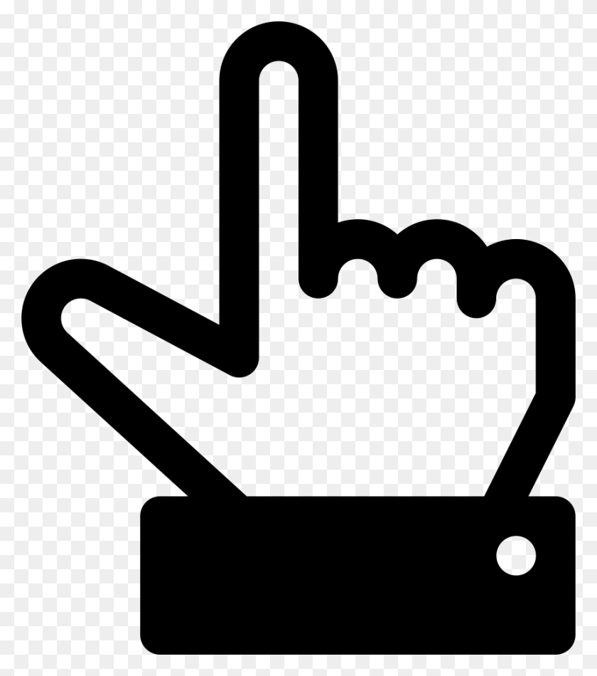 858x980 Point Up Finger Direction Hand Png Icon Free Download - Finger Point PNG