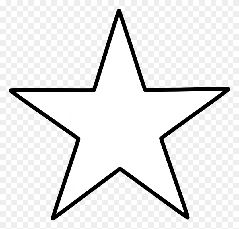839x800 Pointed Star Clipart - Jewish Star Clip Art