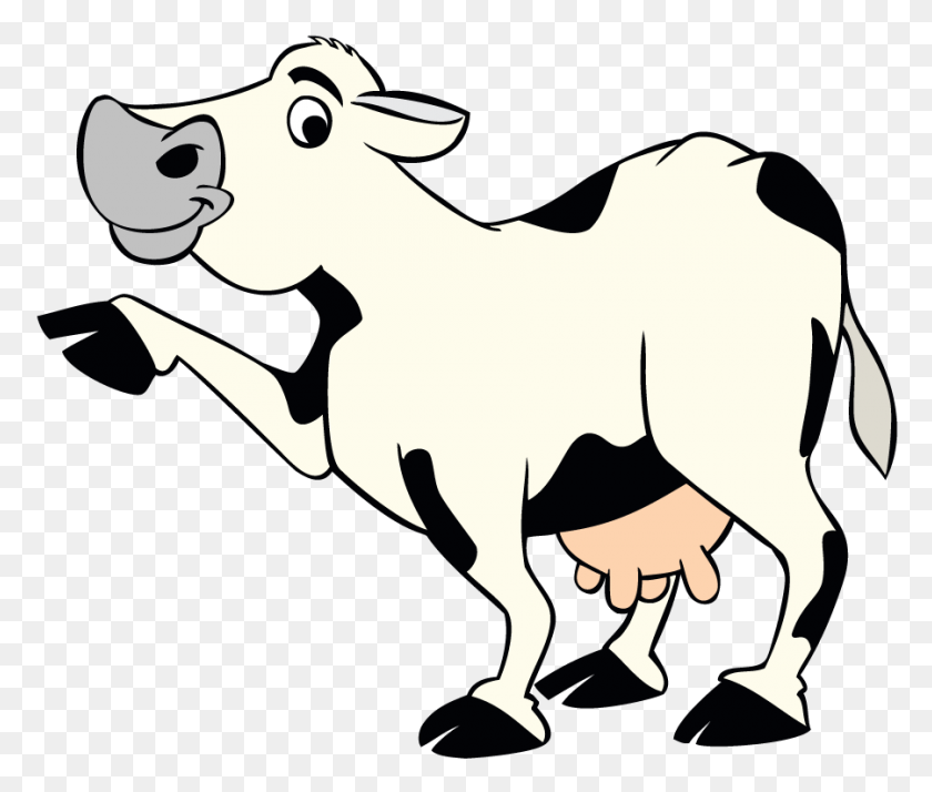 900x755 Pointing Cow Dakin Dairy Farms - Cow Udder Clipart