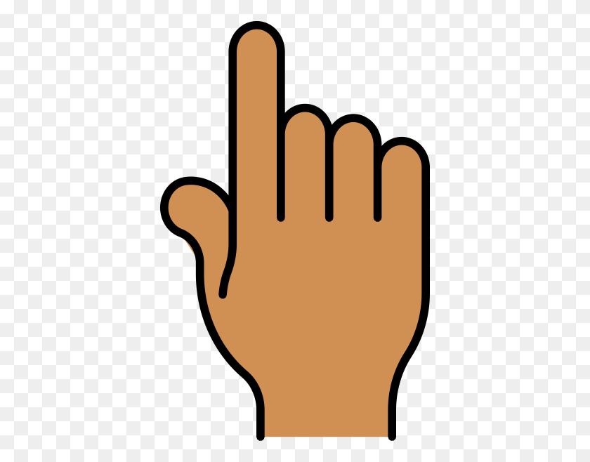 384x598 Pointing Finger Clipart - Finger Point PNG
