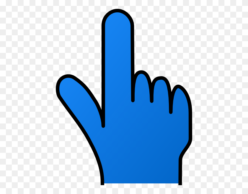 462x600 Pointing Finger Without Shade Clip Art - Pointing Finger PNG