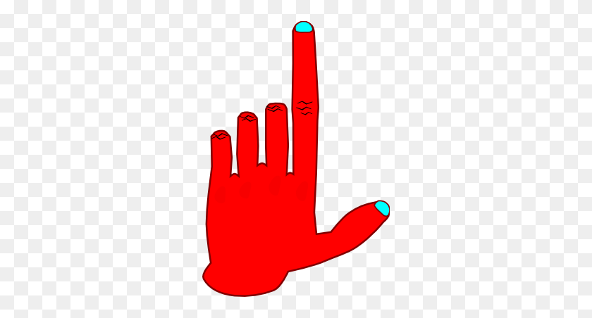 266x392 Pointing Hand - Pointing Hand PNG