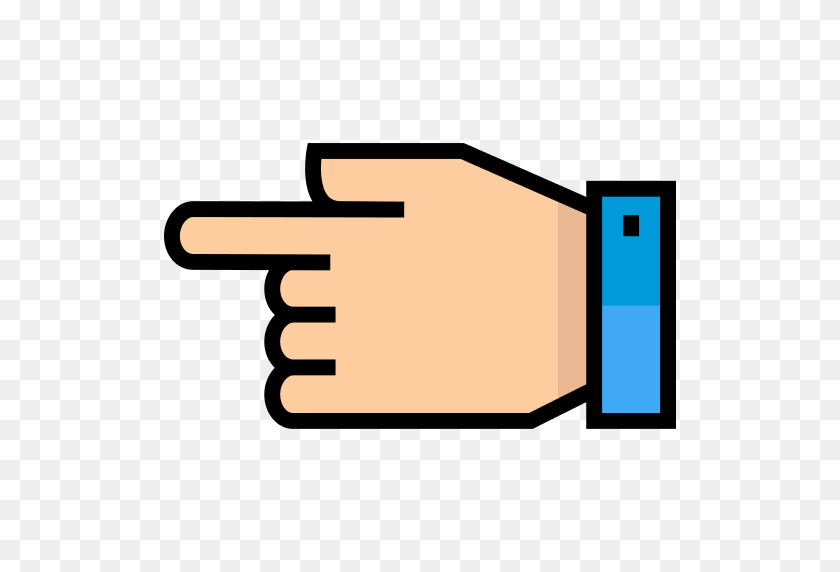512x512 Pointing Left Finger Png Icon - Pointing Finger PNG