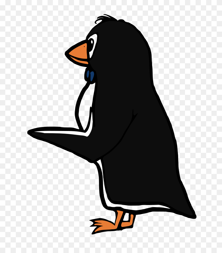 741x900 Pingüino Señalando Png Cliparts For Web - Boss Clipart