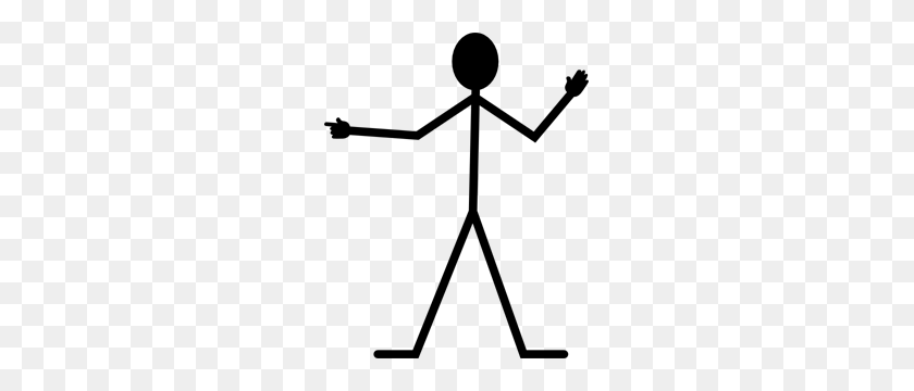 243x300 Pointing Stickman Png Clip Arts For Web - Stickman PNG