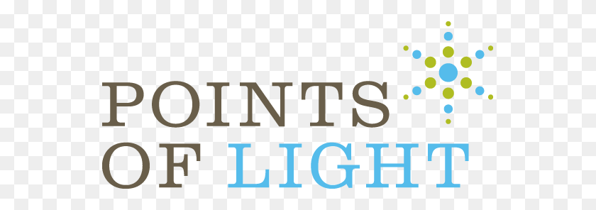 551x236 Points Of Light Award Hazel's Footprints Trust - Point Of Light PNG