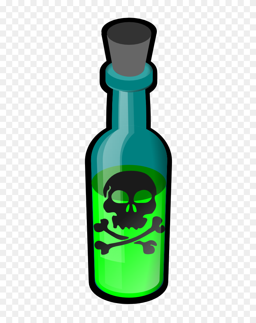 429x1000 Poison Bottle Clip Art Free Vector - Beer Bottle Clipart Black And White