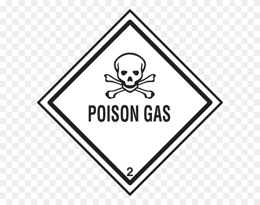600x600 Poison Gas Symbol Clip Art - Poison Clipart