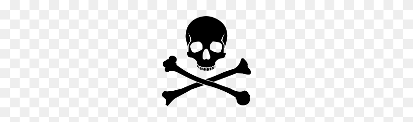 190x190 Poison Skull Png, 'food Icons' - Skull And Bones PNG
