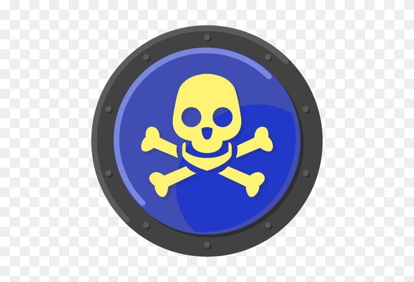 512x512 Poison Warning Blue - Poison PNG