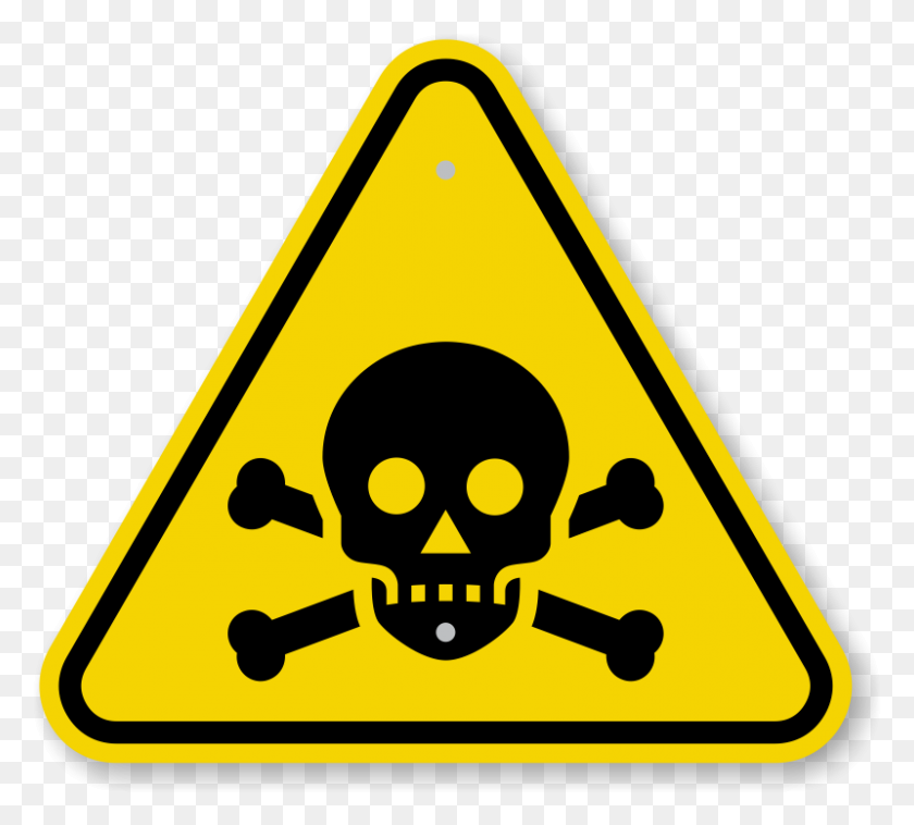 800x716 Предупреждающие Знаки О Ядах, Предупреждающие Знаки О Ядовитых Химикатах - Знак Опасности Png