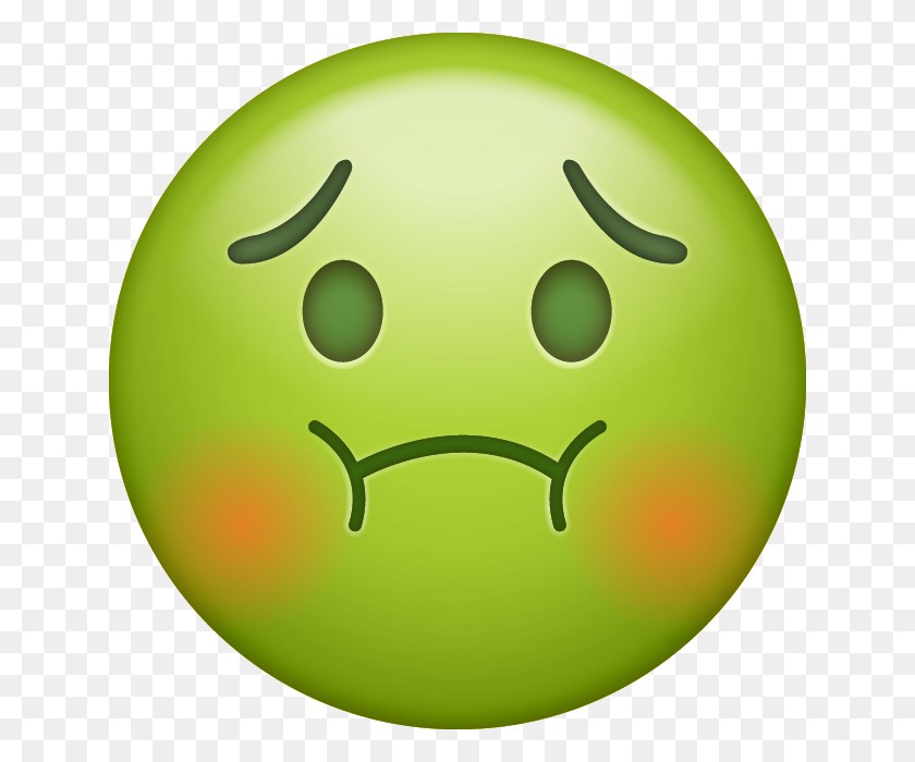 640x640 Poisoned Emoji - Sick Emoji PNG