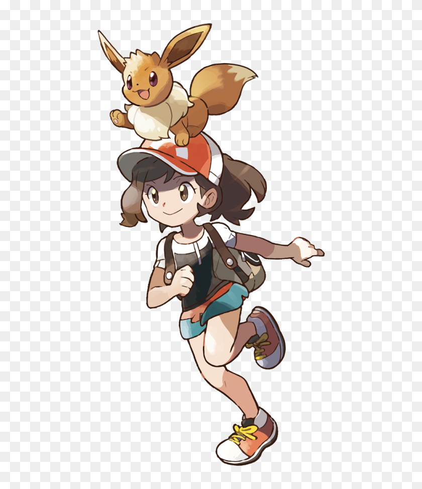 1024x1200 Pokemon Let's Go Entrenador Femenino Obra De Arte Conoce Tu Meme - Entrenador Pokemon Png