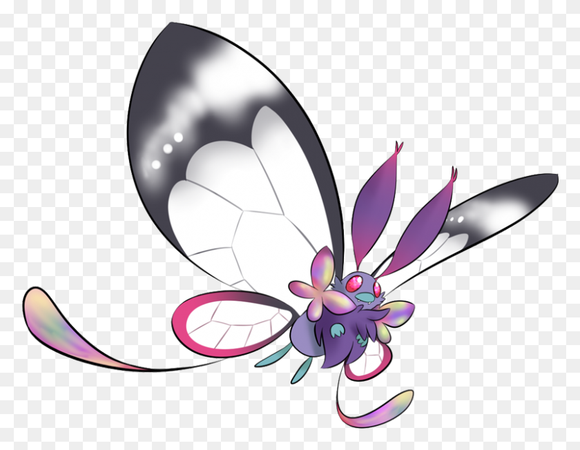 800x608 Pokemon Shiny Mega Butterfree Pokedex Evolution, Moves - Butterfree PNG