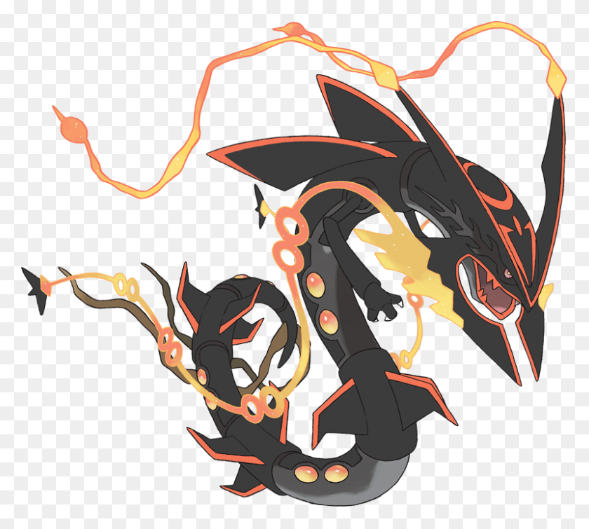 800x713 Pokémon Brillante Mega Rayquaza Pokedex Evolución, Movimientos - Rayquaza Png