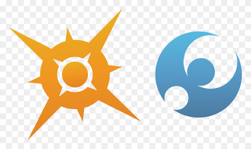 1189x672 Pokemon Sun And Moon Rendered Logos - Sun And Moon PNG
