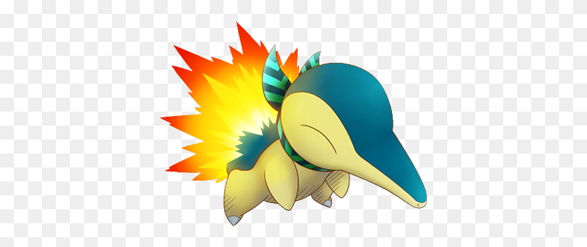 383x294 Pokemon Super Mystery Dungeon - Cyndaquil PNG