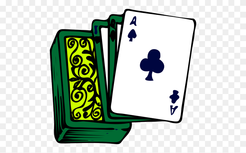 500x461 Poker Card Deck Vector Clip Art - Poker Cards Clipart