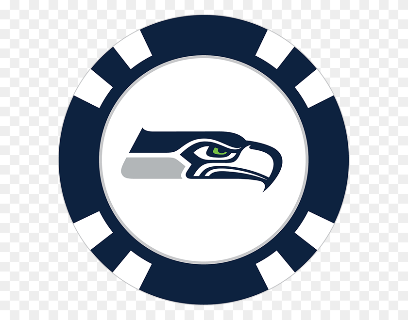 600x600 Poker Chip Ball Markers Golf Products - Seahawks Clipart