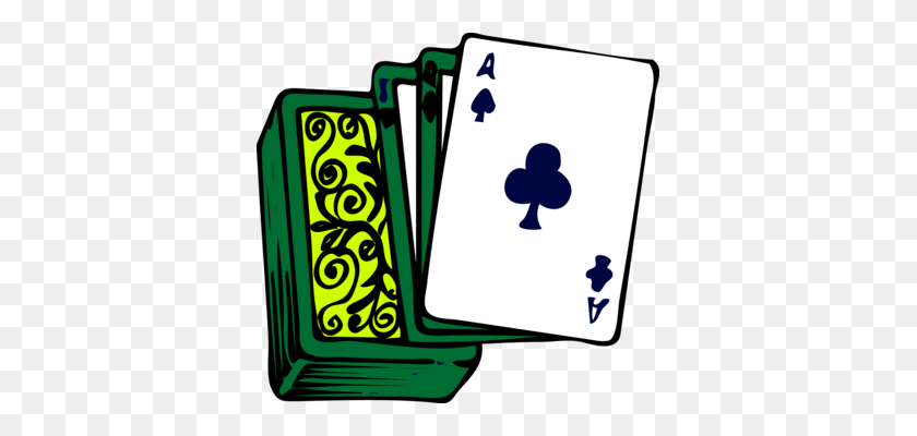 369x340 Poker Playing Card Card Game Clubs Spades - Contract Clipart