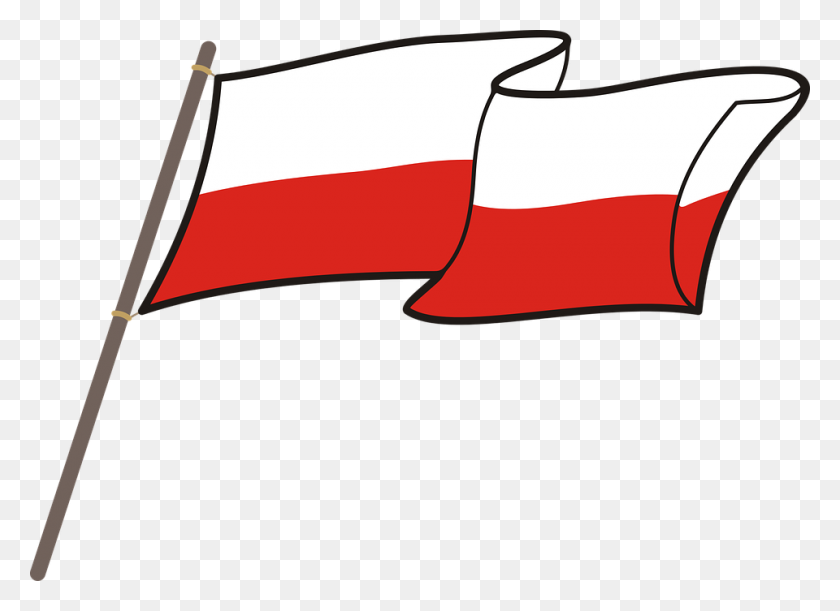 960x679 Poland Clipart American Flag - Us Flag Clipart