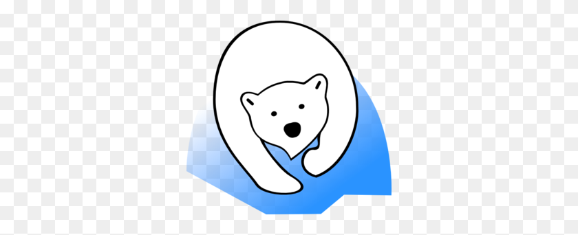298x282 Белый Медведь Картинки - Арктические Животные Клипарт
