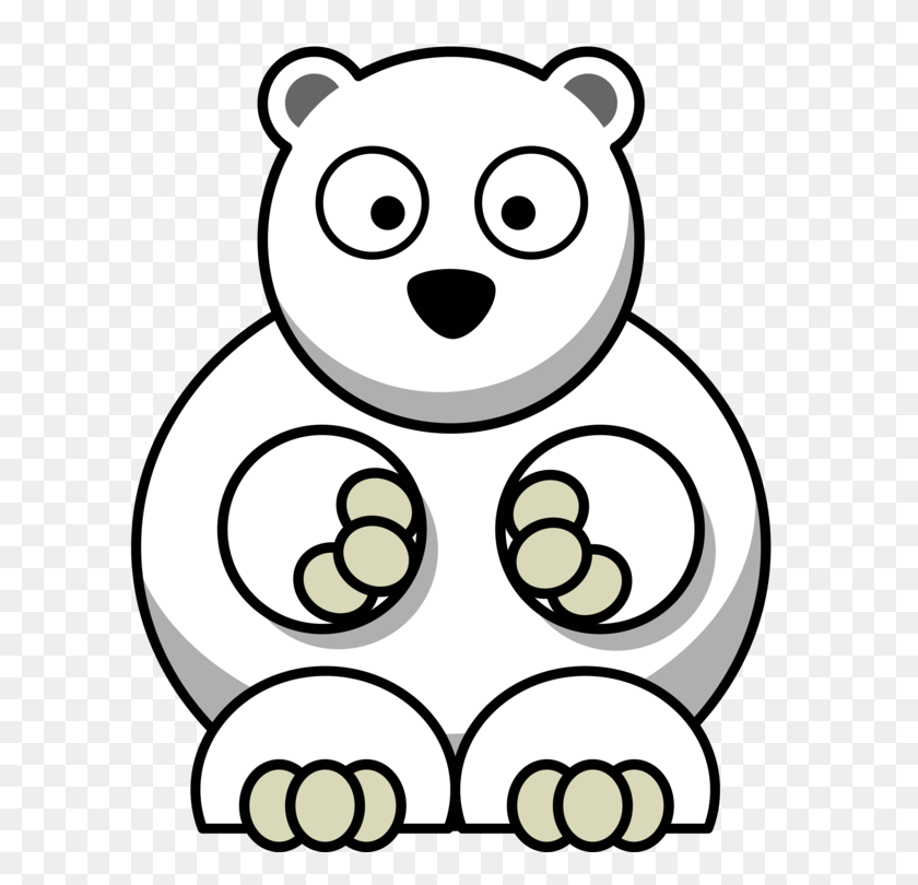 750x750 Oso Polar, Panda Gigante, Oso Negro Americano De Dibujos Animados - Oso Polar Clipart Gratis
