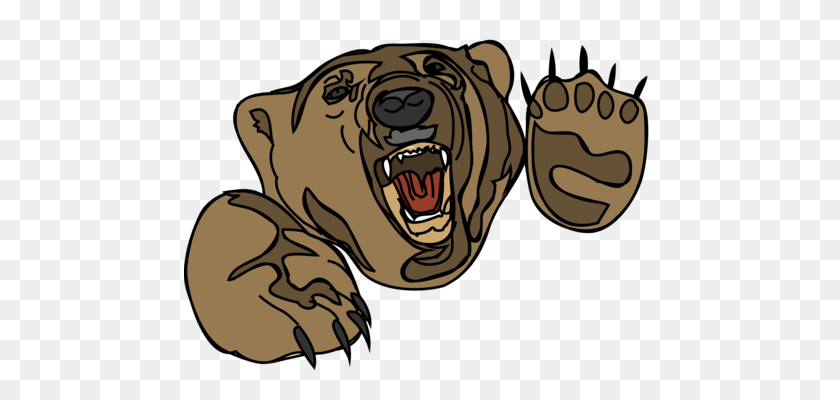 472x340 Белый Медведь, Гигантская Панда, Американский Черный Медведь, Мультфильм - Кричать Клипарт