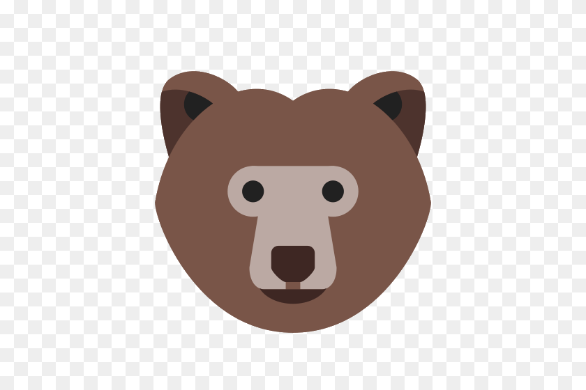 500x500 Иконки Белый Медведь - Голова Медведя Png