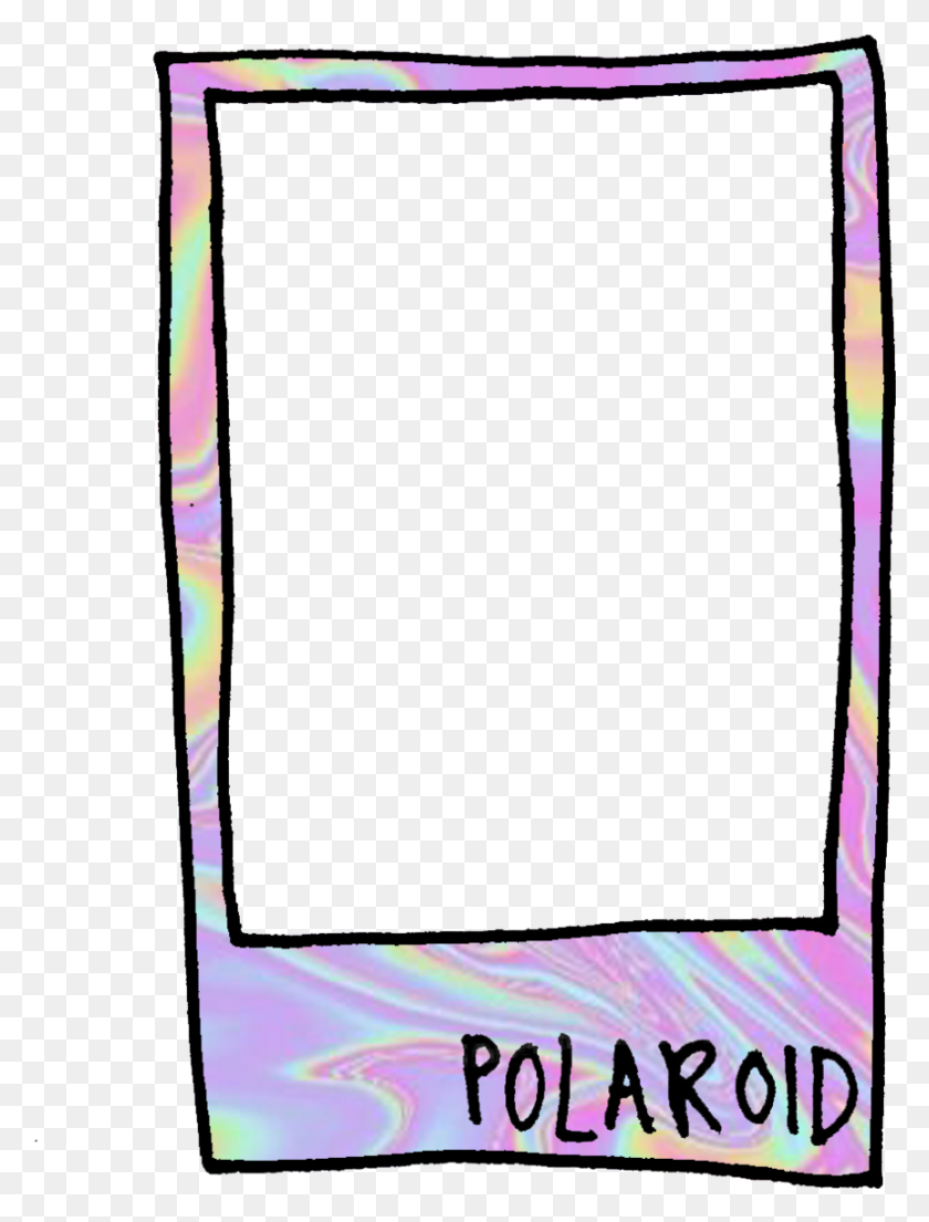864x1158 Polaroid Holographic Holo Sticker Freetoedit - Polaroid Clipart