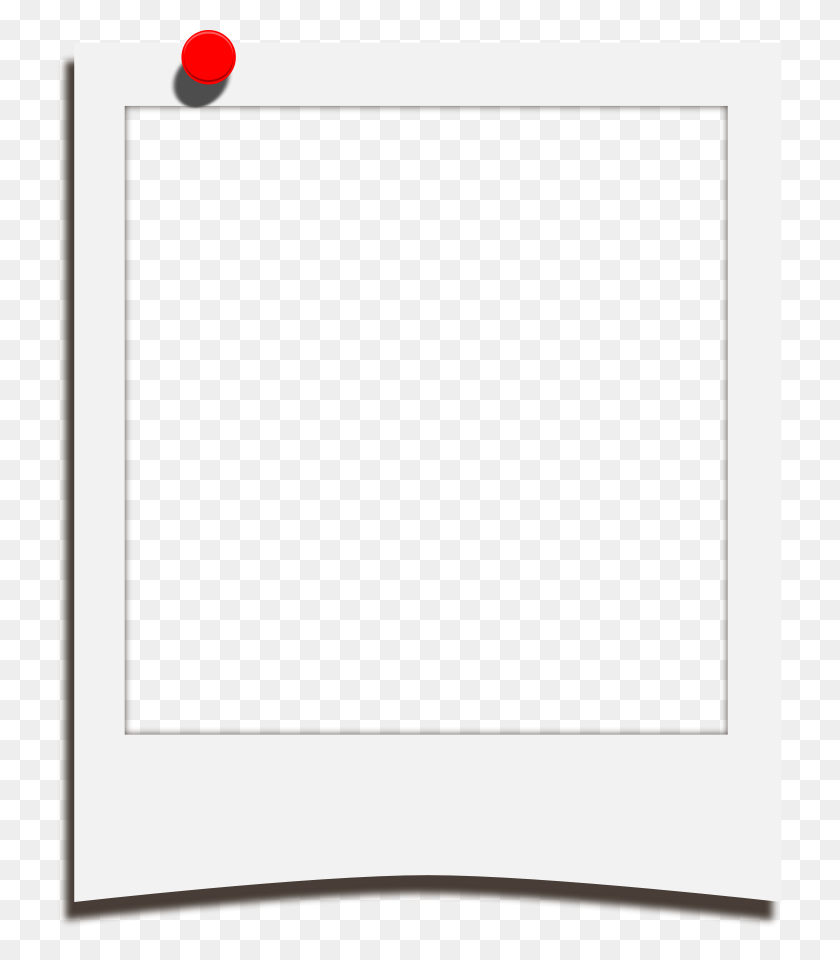 727x900 Polaroid Pinup Template Png Cliparts For Web - Polaroid Border Png