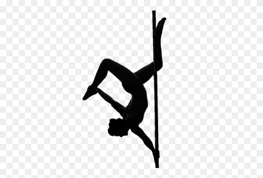 450x509 Pole Dance Silhouette - Pole Dance Clip Art