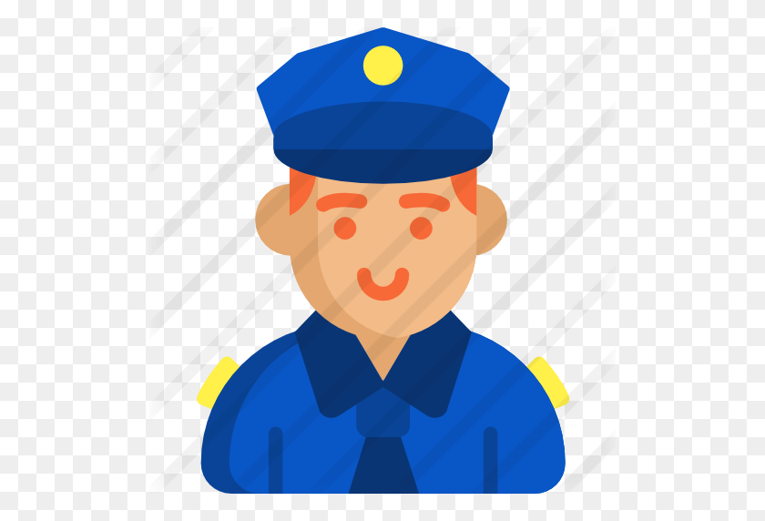 512x512 Policía - Sombrero De Policía Png