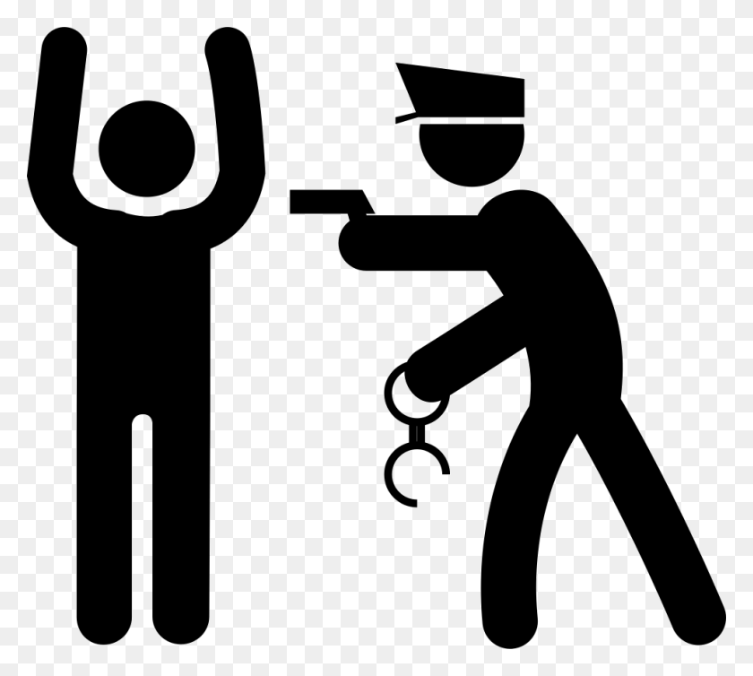 980x872 Police Arresting Man Png Icon Free Download - Police Icon PNG