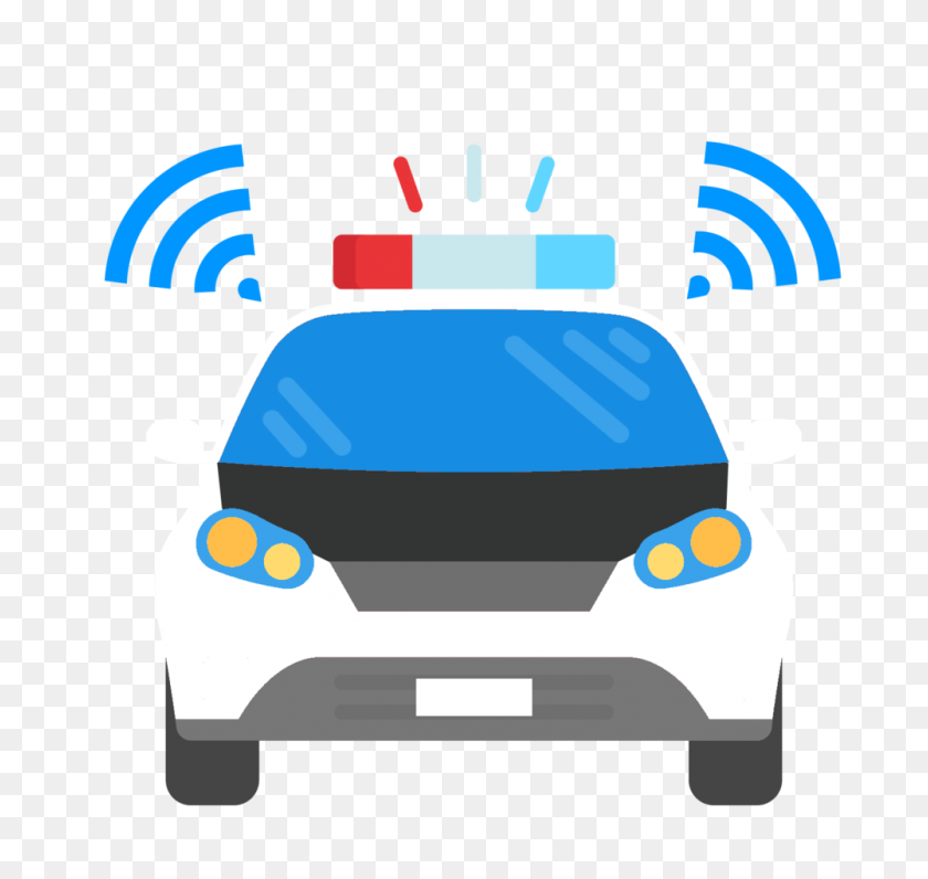 1000x944 Police Autonomous Vehicle Interface - Cop Car PNG