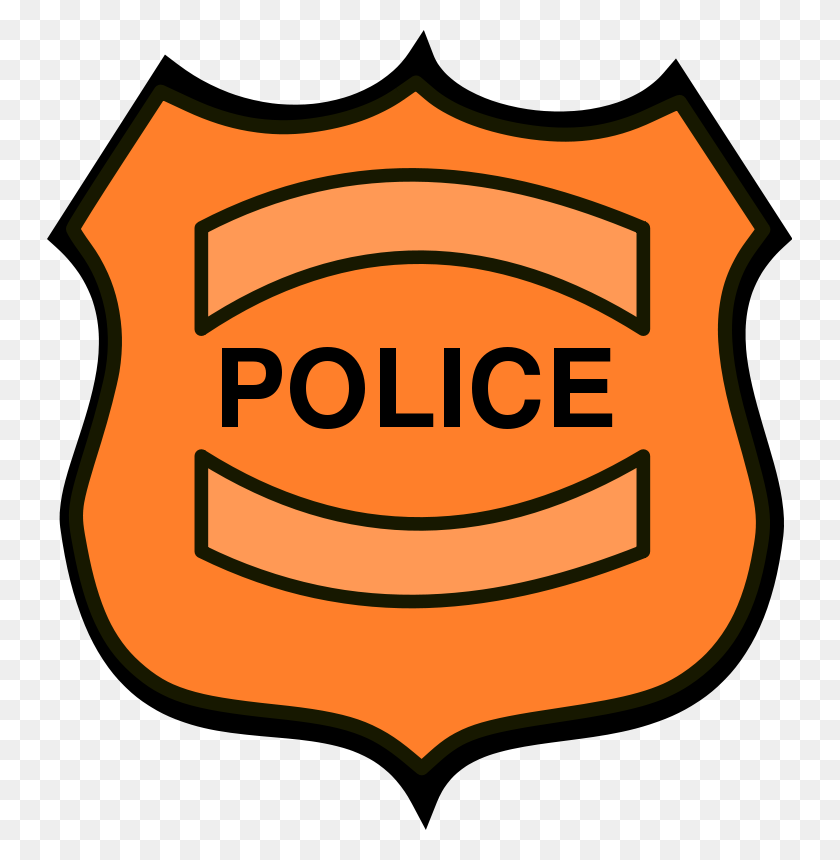 745x800 Police Badge Clip Art - First Responder Clipart