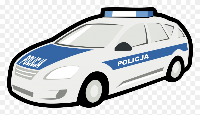 2000x1086 Coche De Policía - Coche De Policía Png