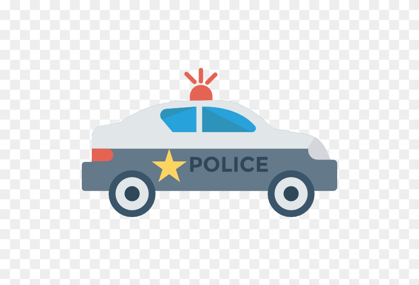 512x512 Police Car - Police Siren PNG