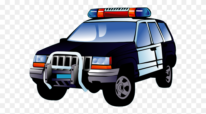 600x404 Police Car Clip Art - Jeep Clipart