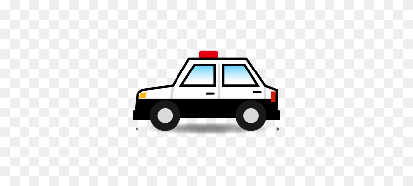 320x320 Полицейская Машина Emojidex - Автомобиль Emoji Png