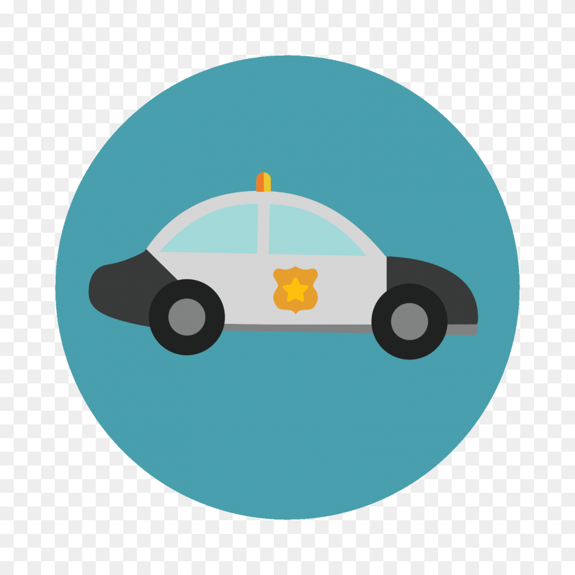 1600x1600 Police Car Icon - Police Car PNG